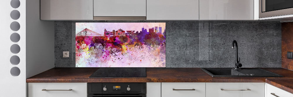 Kitchen splashback Colorful Warsaw