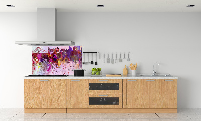 Kitchen splashback Colorful Warsaw