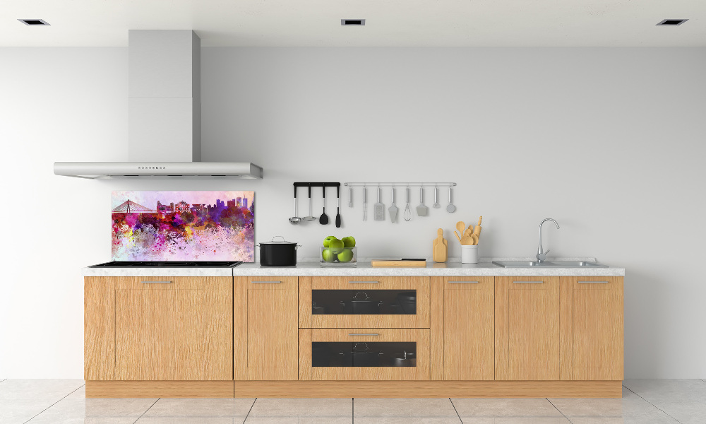 Kitchen splashback Colorful Warsaw