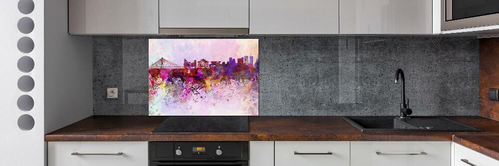 Kitchen splashback Colorful Warsaw