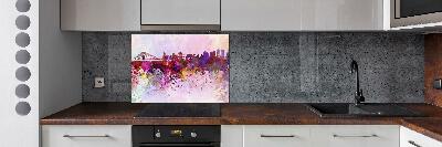 Kitchen splashback Colorful Warsaw