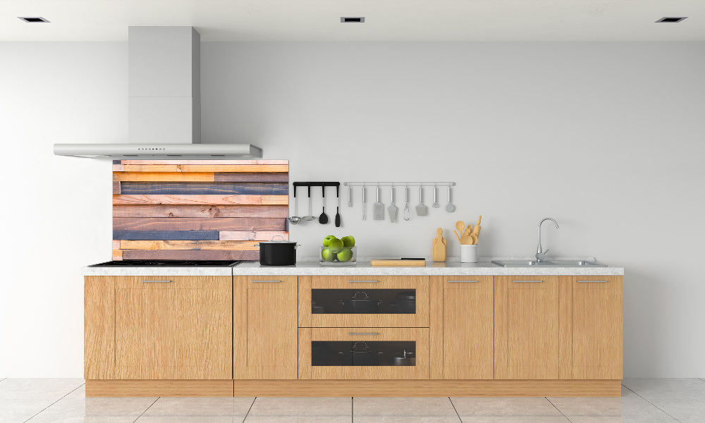 Kitchen wall panels Wooden wall