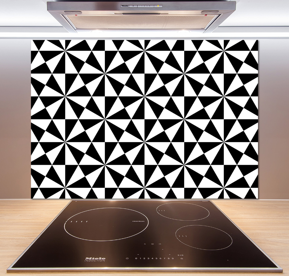 Cooker splashback Geometric background