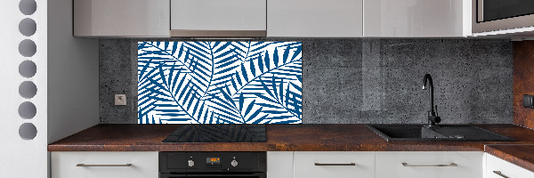 Cooker splashback Palm leaves