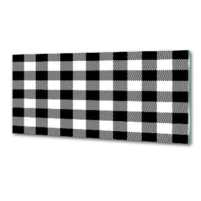 Kitchen wall panels Black and white grille