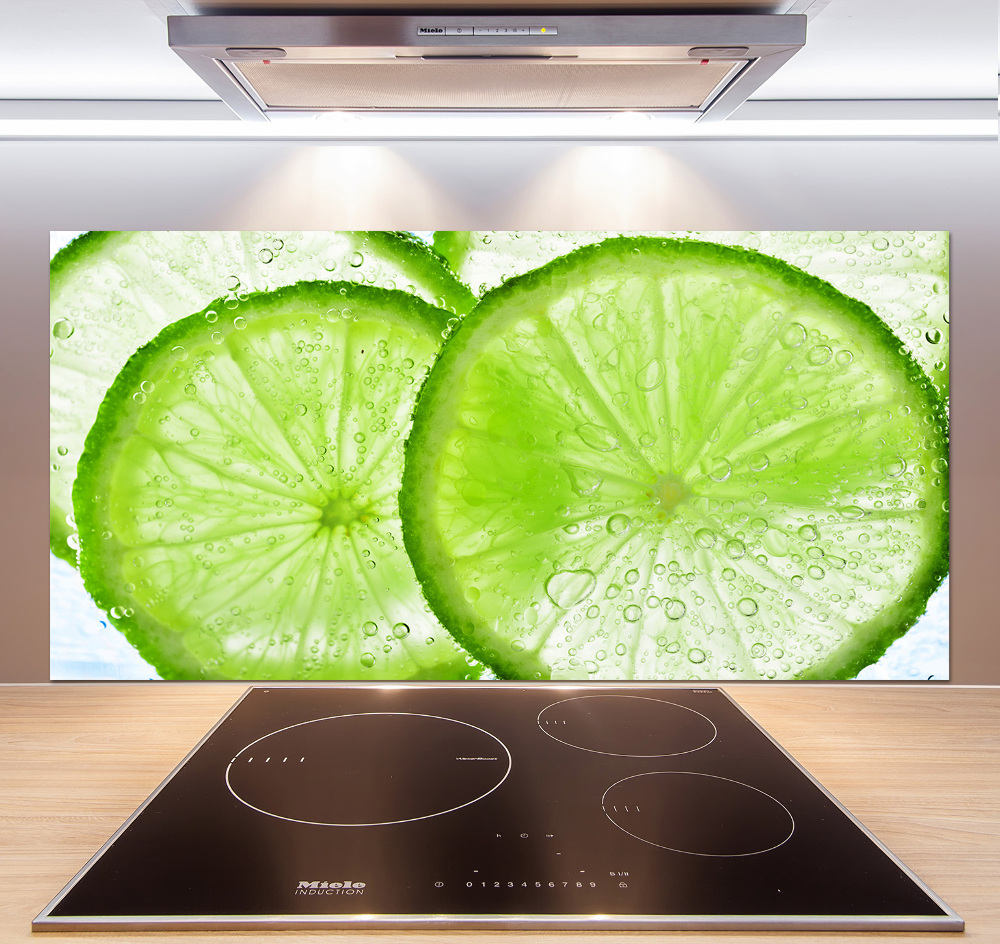 Cooker splashback Lime underwater