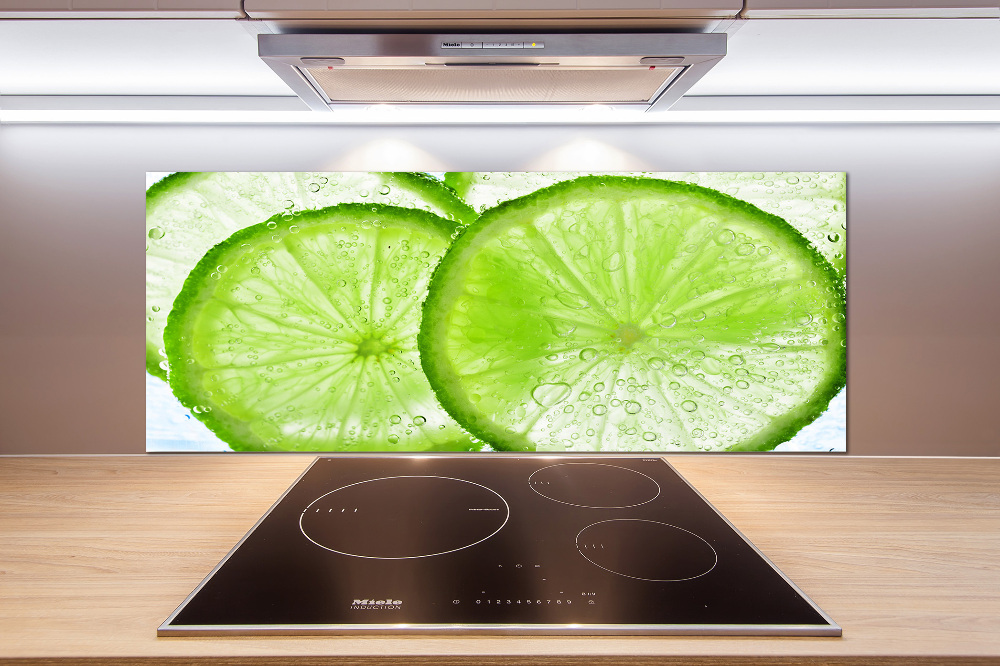 Cooker splashback Lime underwater