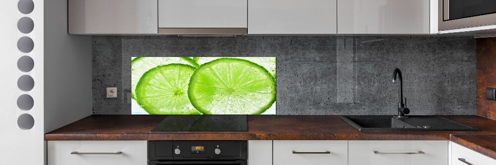 Cooker splashback Lime underwater