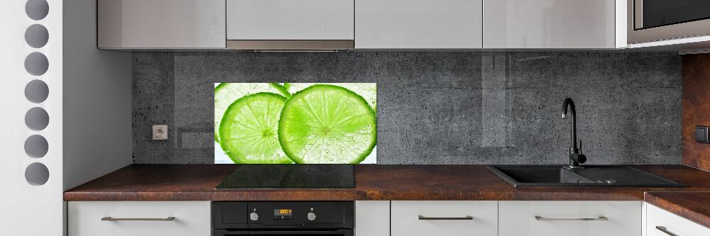 Cooker splashback Lime underwater