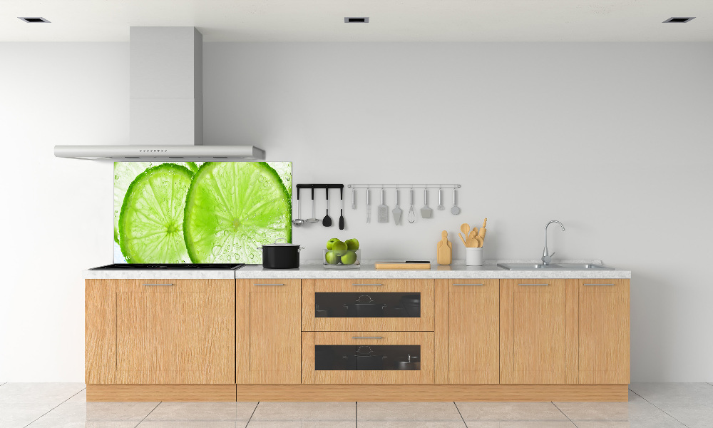 Cooker splashback Lime underwater