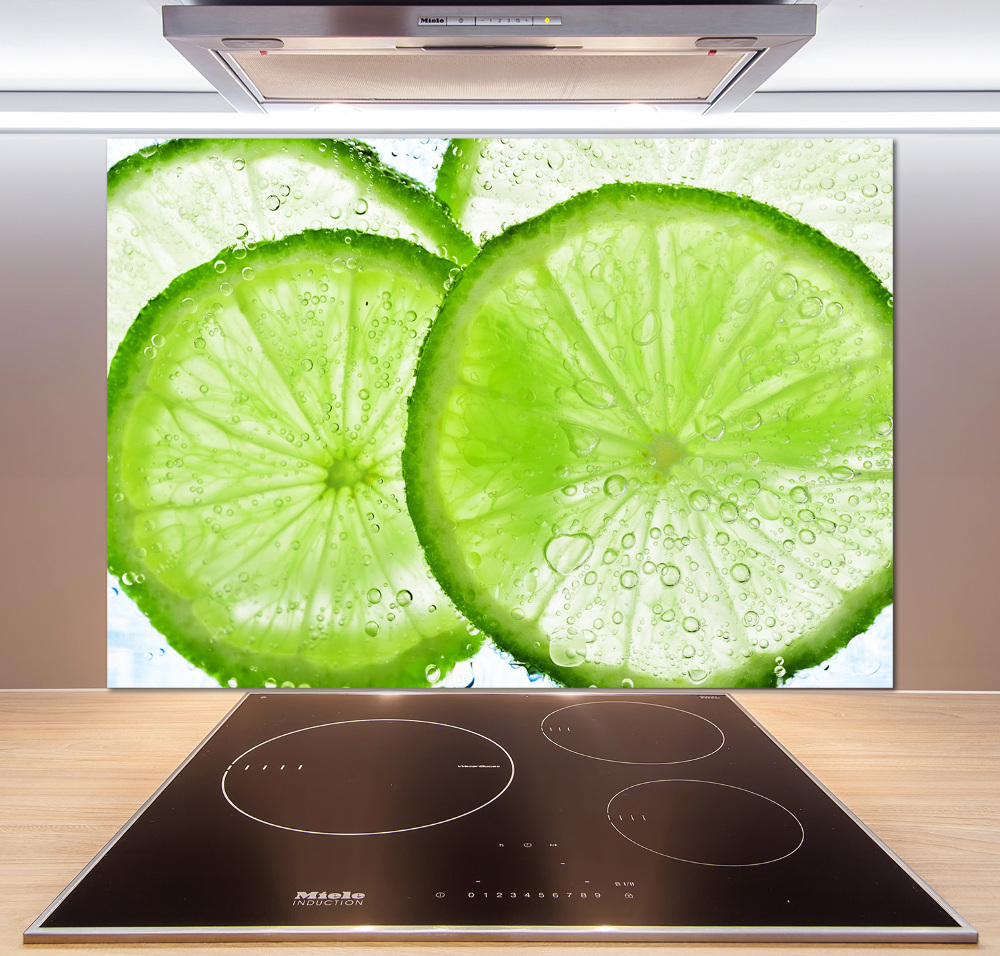 Cooker splashback Lime underwater