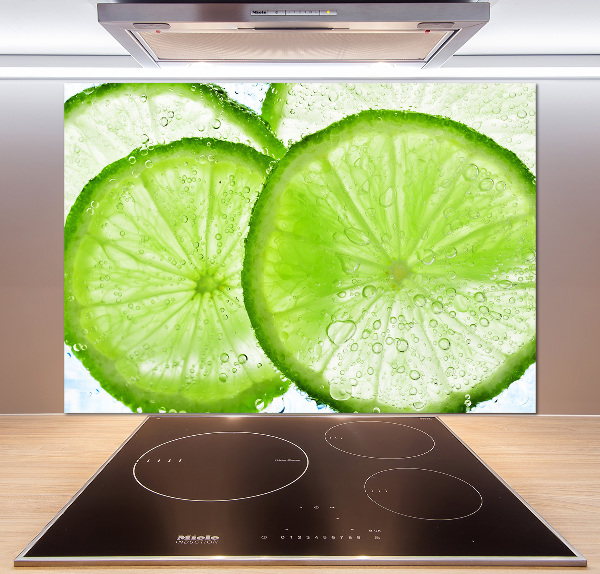 Cooker splashback Lime underwater