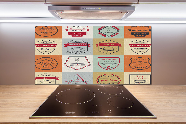 Cooker splashback Skateboard