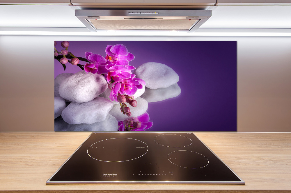 Cooker splashback Orchid