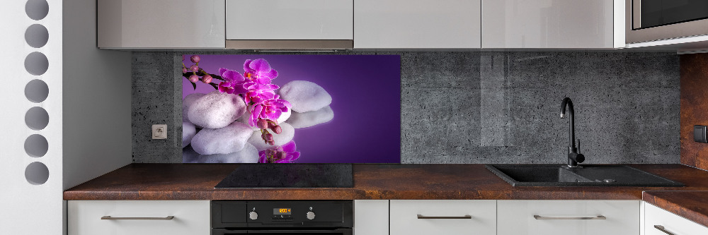 Cooker splashback Orchid