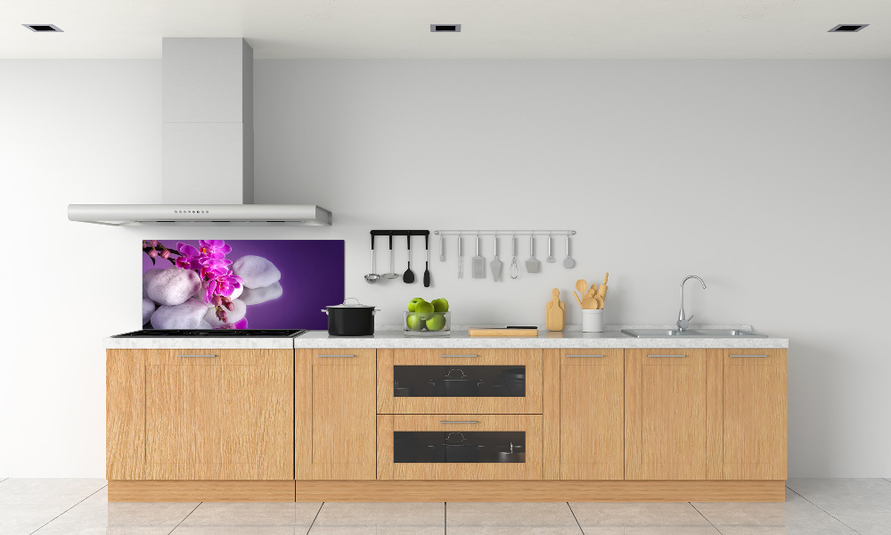 Cooker splashback Orchid