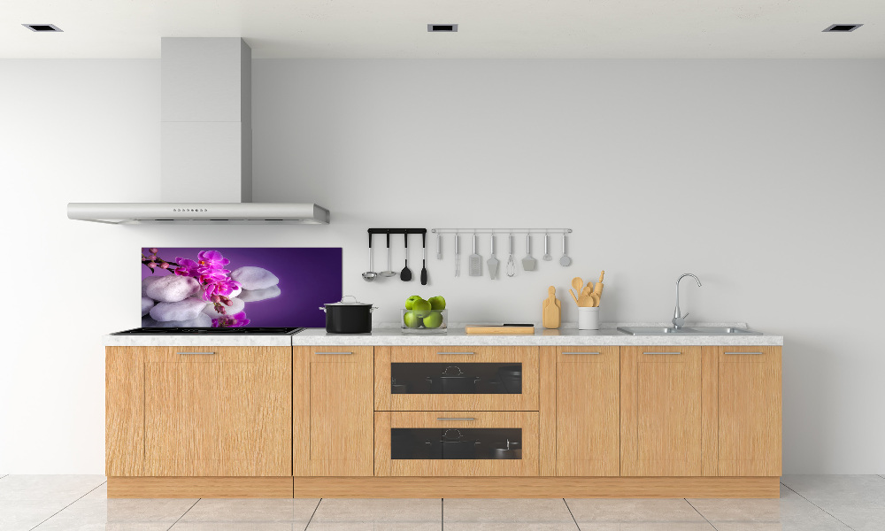 Cooker splashback Orchid