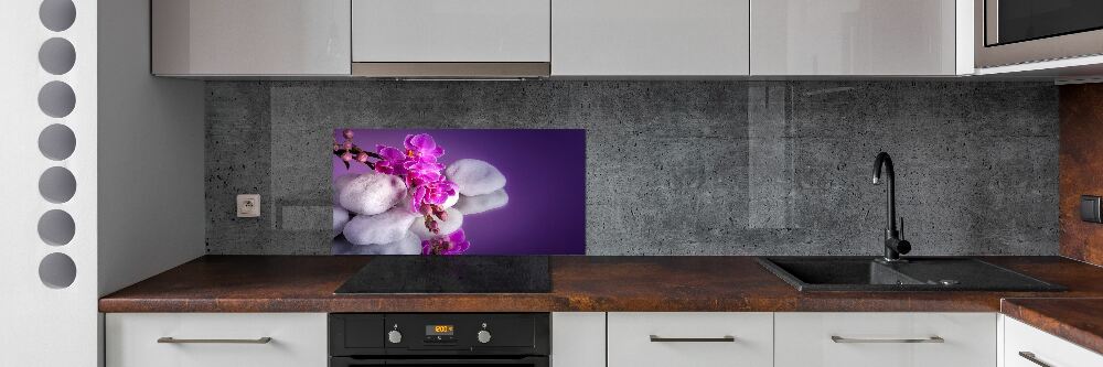 Cooker splashback Orchid