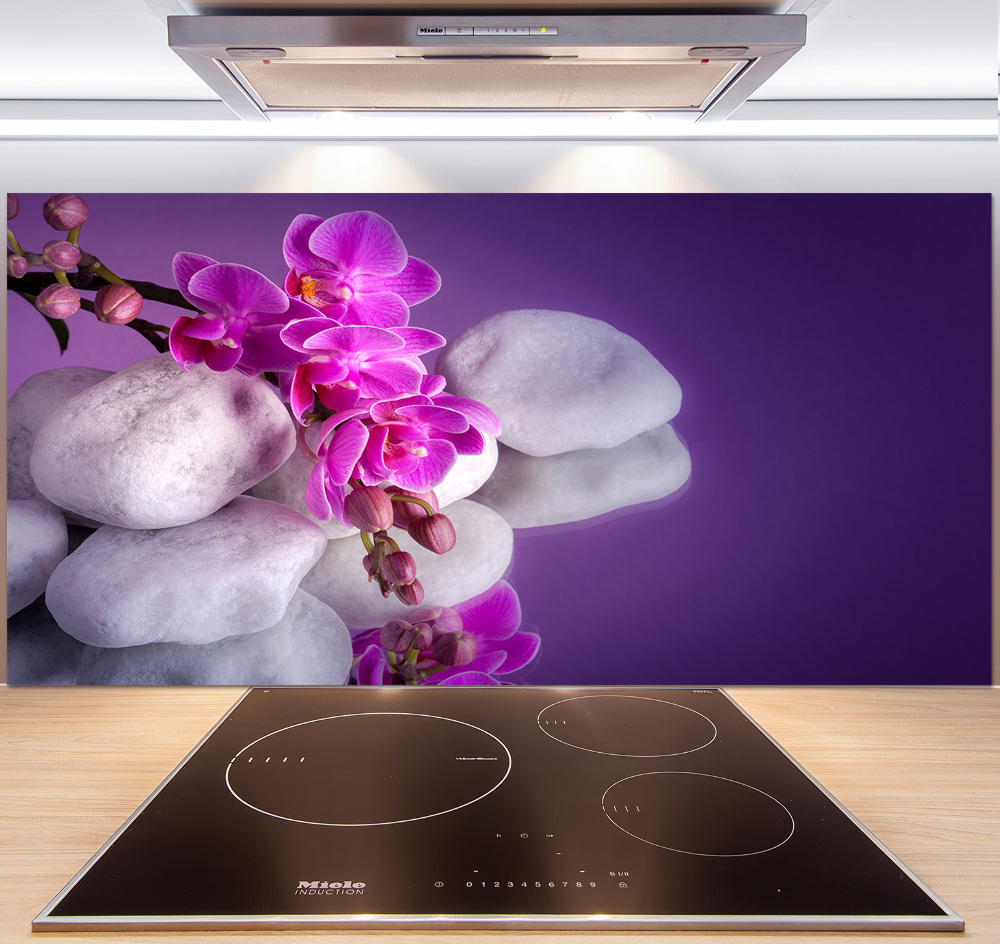 Cooker splashback Orchid