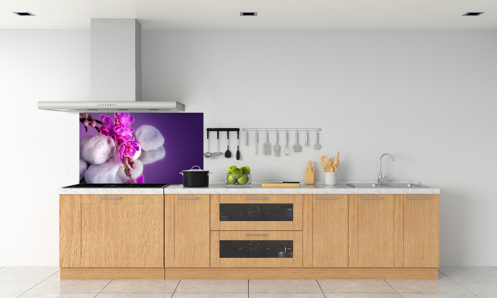 Cooker splashback Orchid