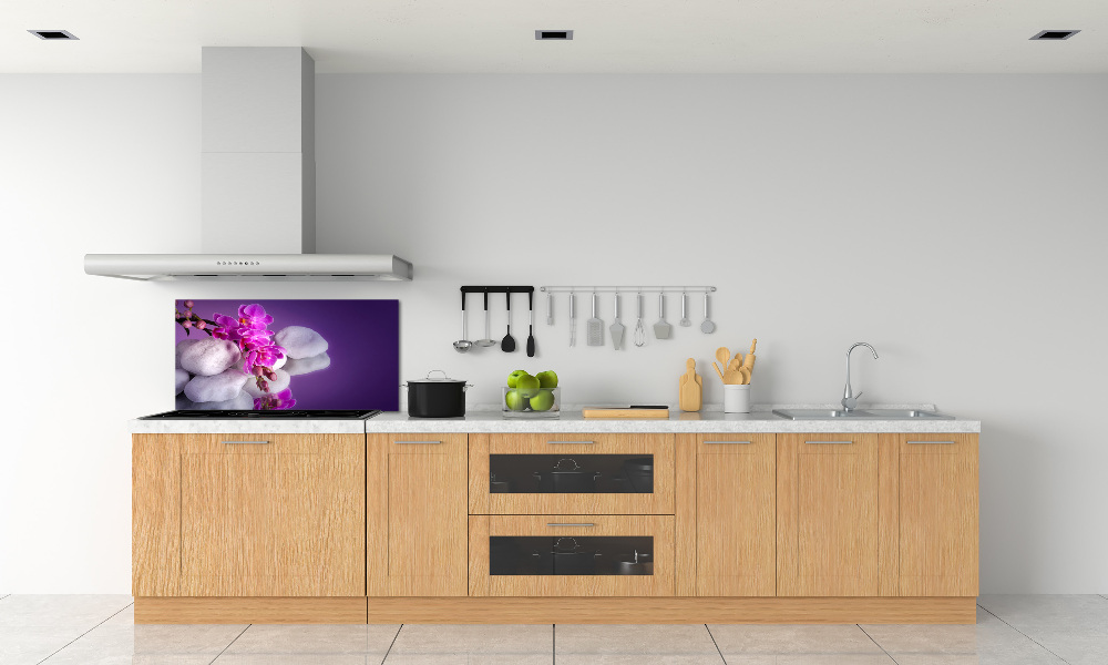 Cooker splashback Orchid