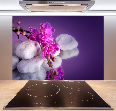 Cooker splashback Orchid