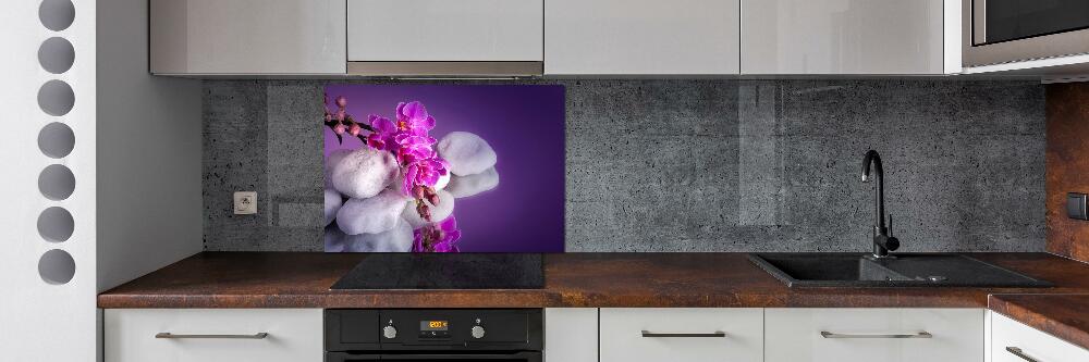 Cooker splashback Orchid