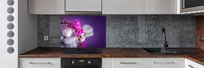 Cooker splashback Orchid