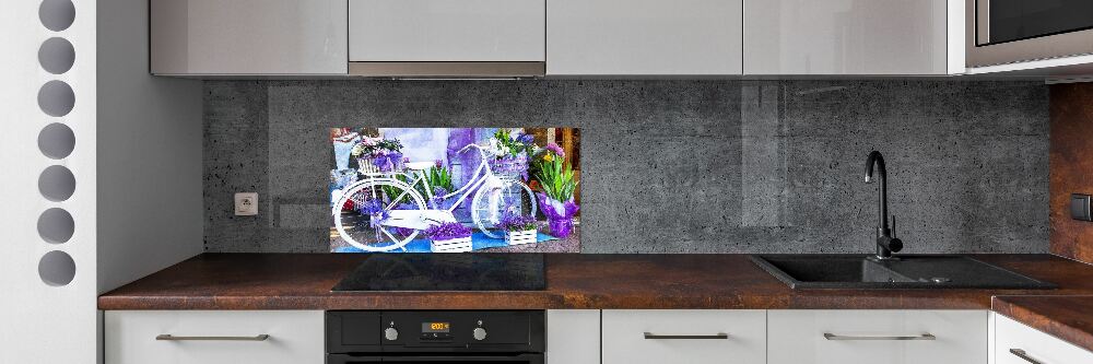 Cooker splashback White bike