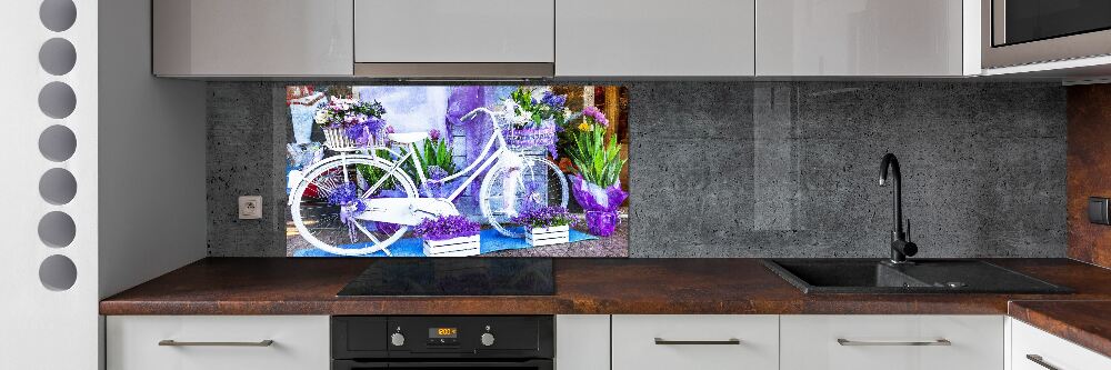 Cooker splashback White bike