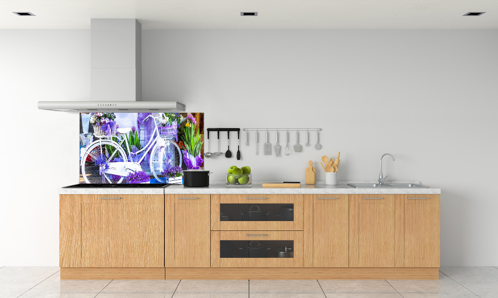 Cooker splashback White bike