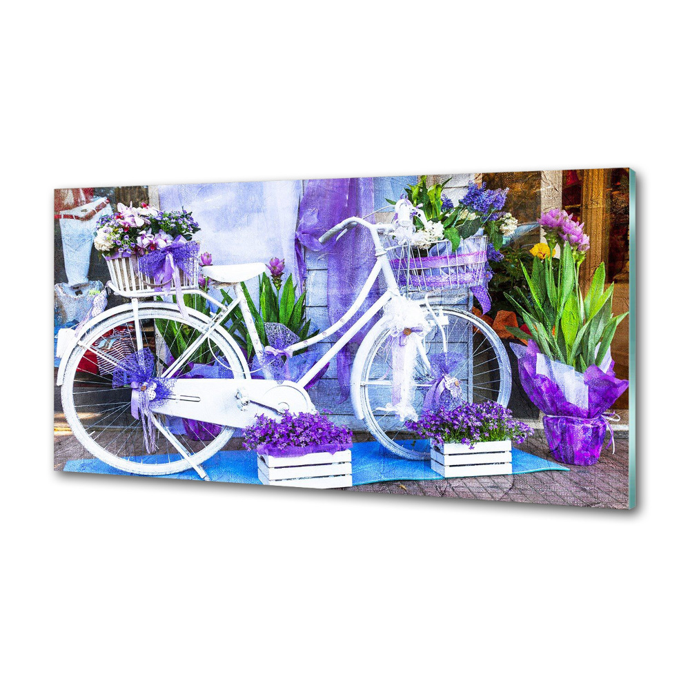 Cooker splashback White bike