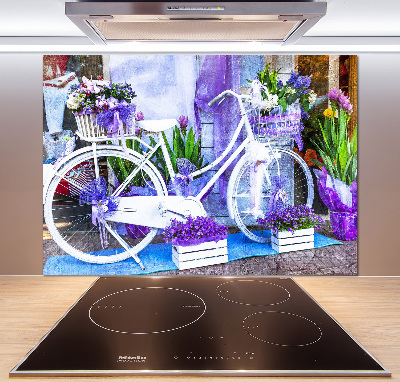 Cooker splashback White bike