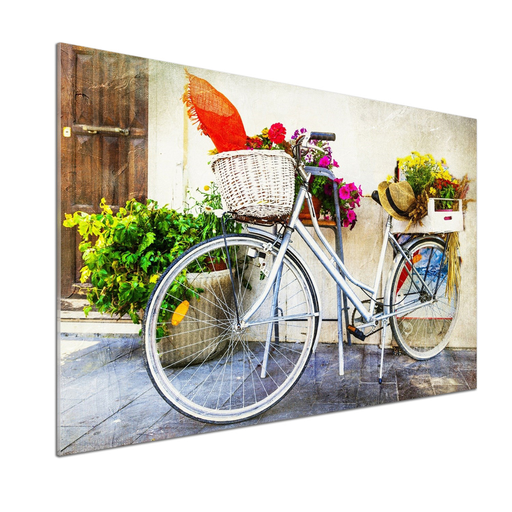 Cooker splashback White bike