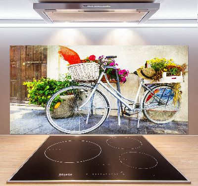 Cooker splashback White bike