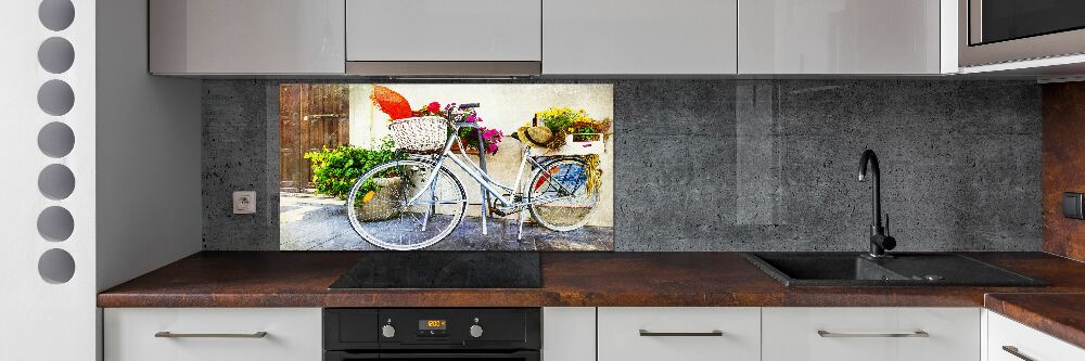 Cooker splashback White bike