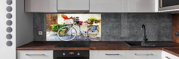 Cooker splashback White bike