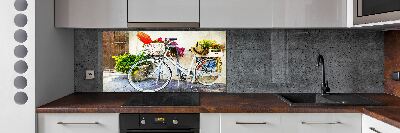 Cooker splashback White bike