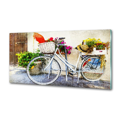 Cooker splashback White bike