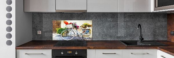 Cooker splashback White bike