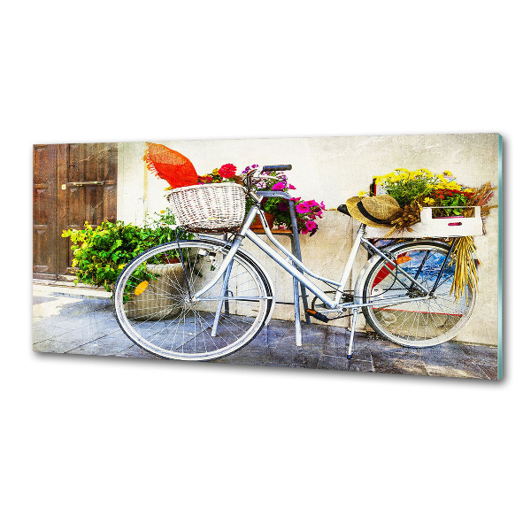 Cooker splashback White bike