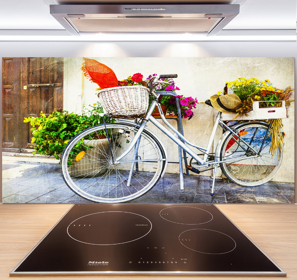 Cooker splashback White bike