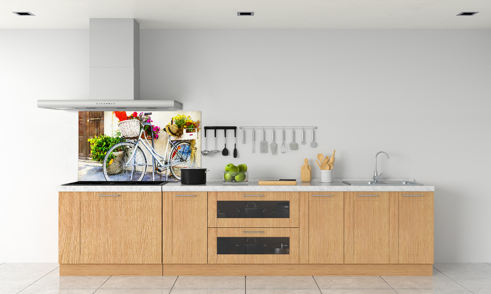 Cooker splashback White bike