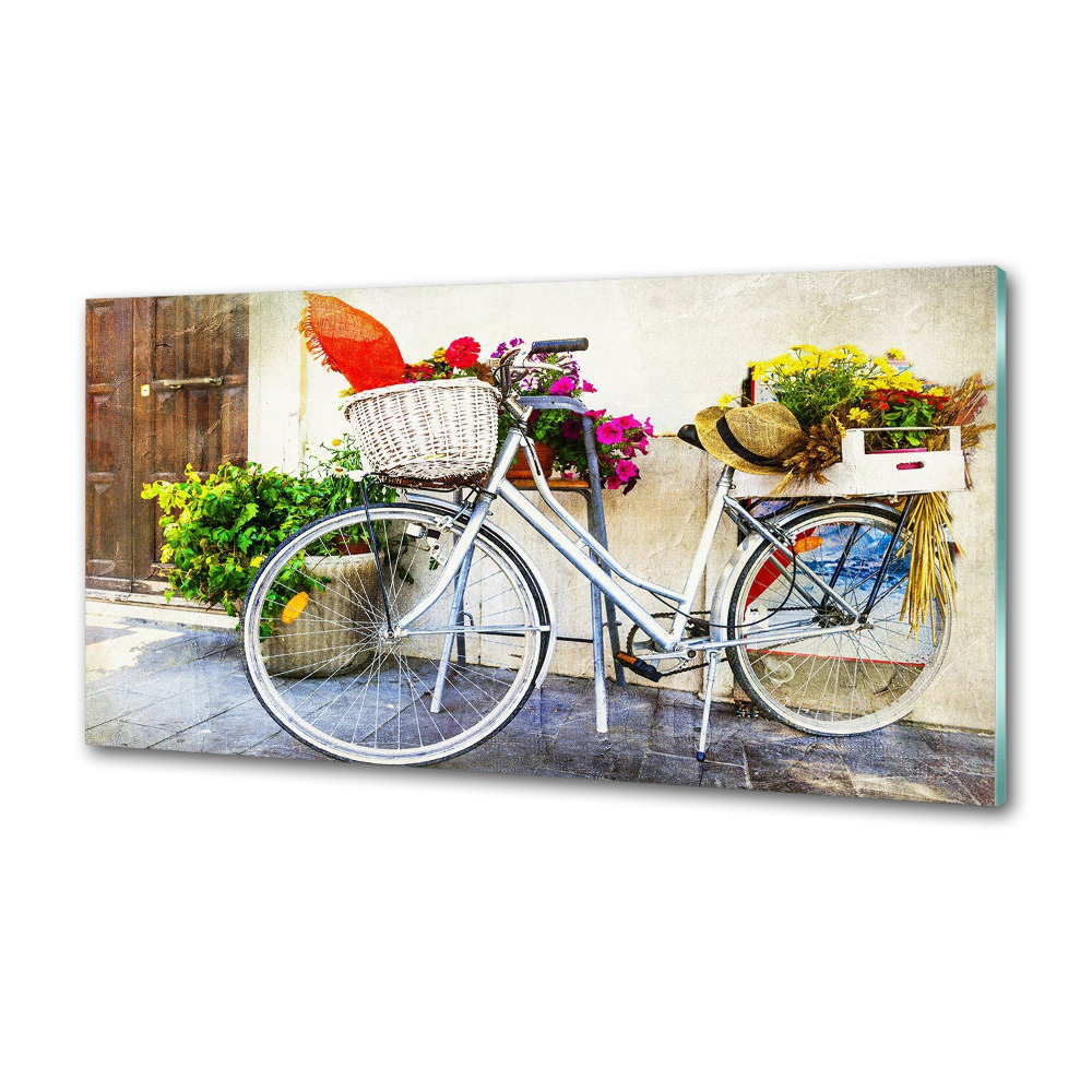 Cooker splashback White bike