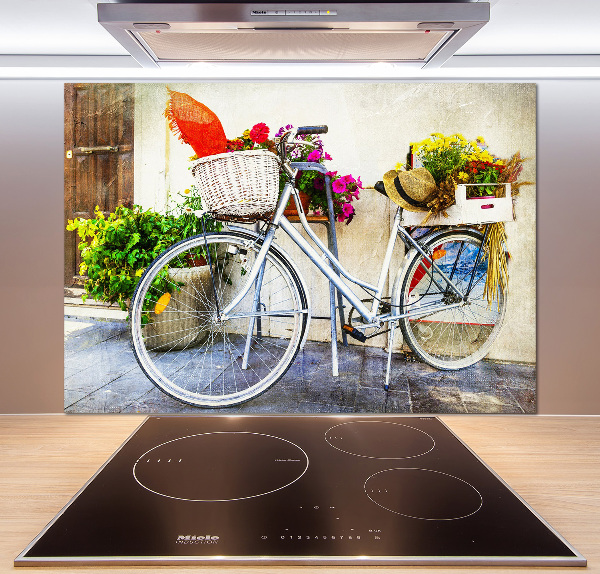 Cooker splashback White bike