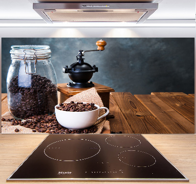 Cooker splashback Coffee grinder