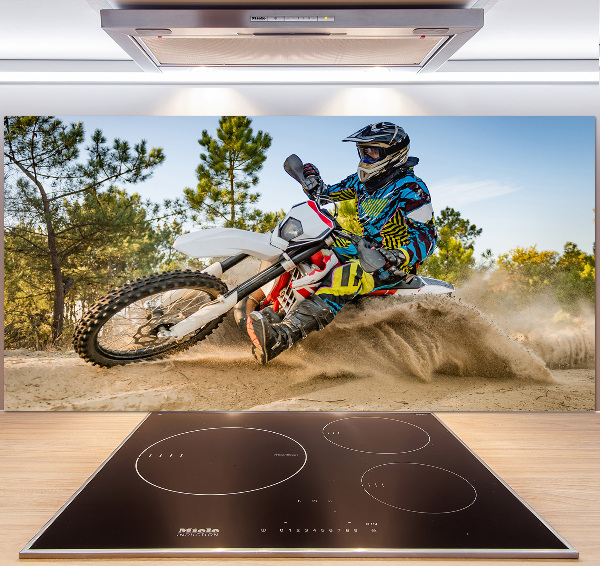 Cooker splashback Motocross