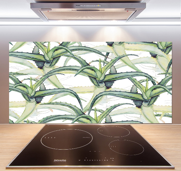 Cooker splashback Aloe