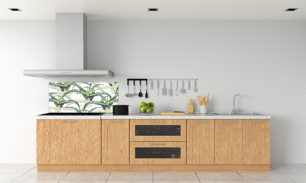 Cooker splashback Aloe