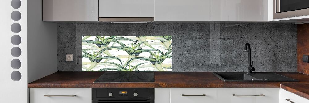 Cooker splashback Aloe